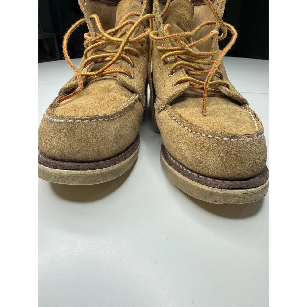 Red Wing Women's Moc Toe Tan Suede Mohave Roughout Leather Work Boots US 7